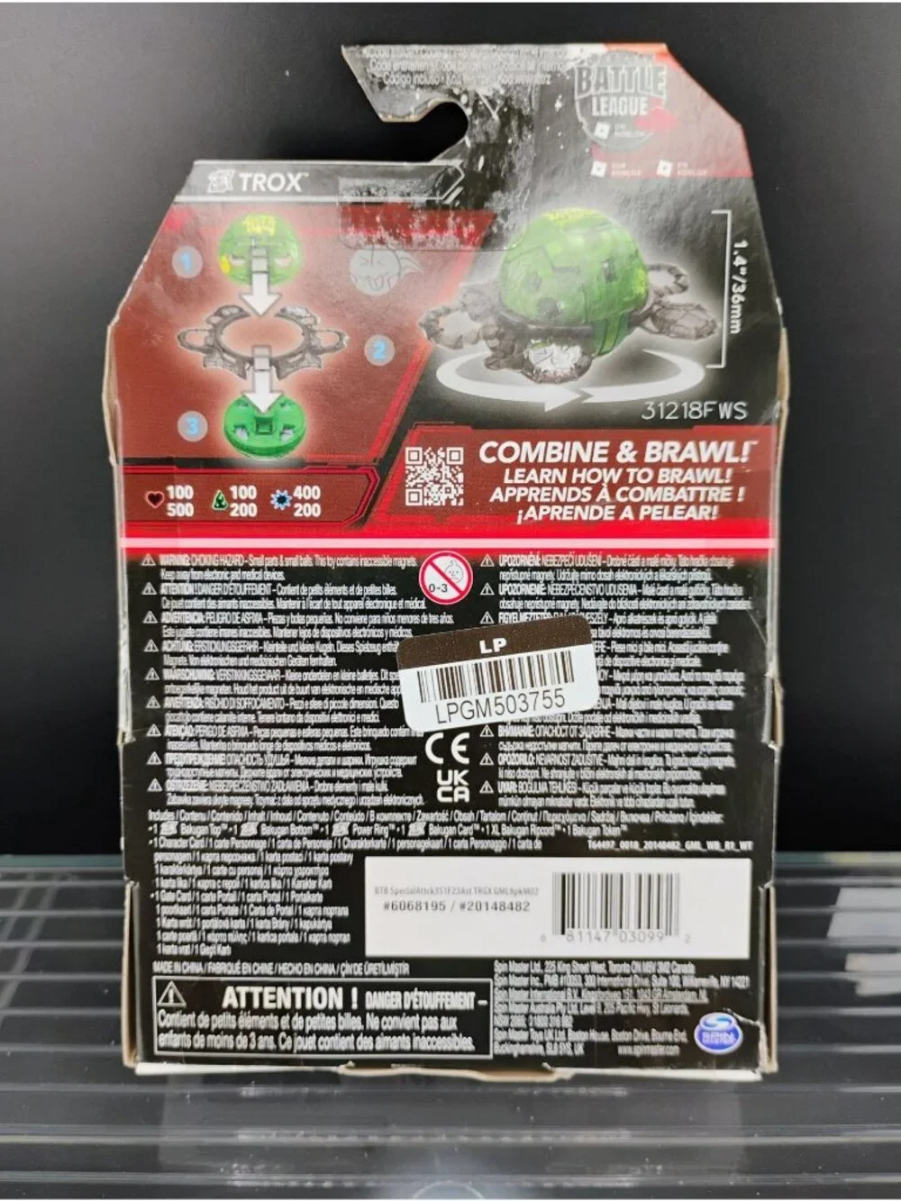 Bakugan Street Brawl Special Attack Trox Target Exclusive Toy